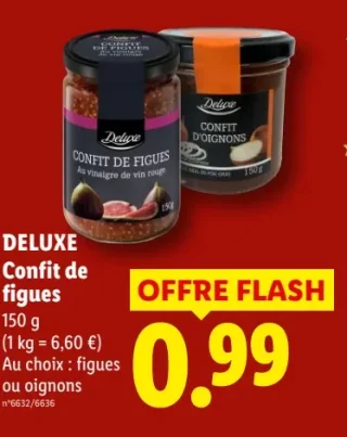 DELUXE Confit de figues ou oignons