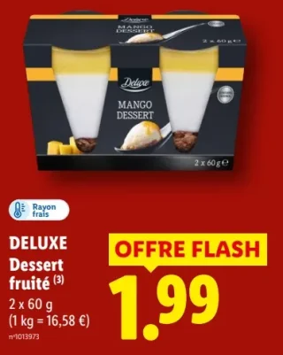 DELUXE Dessert fruité