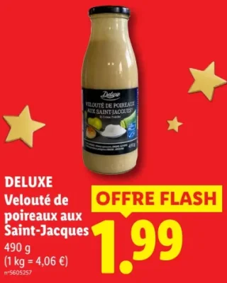 DELUXE Velouté de poireaux aux Saint-Jacques
