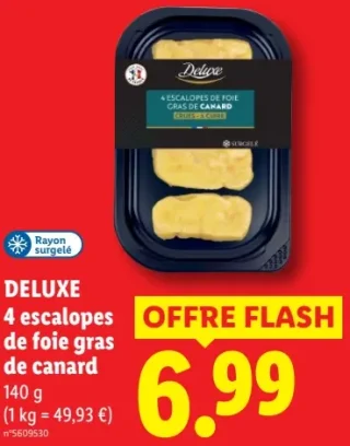 DELUXE 4 escalopes de foie gras de canard