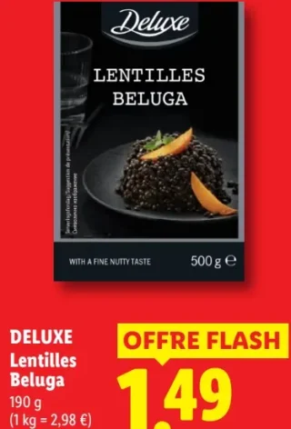 DELUXE Lentilles Beluga