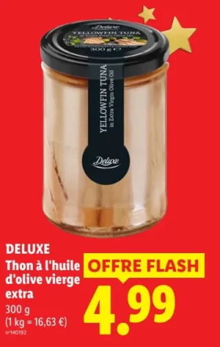 DELUXE Thon à l'huile d'olive vierge extra