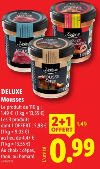 DELUXE Mousses
