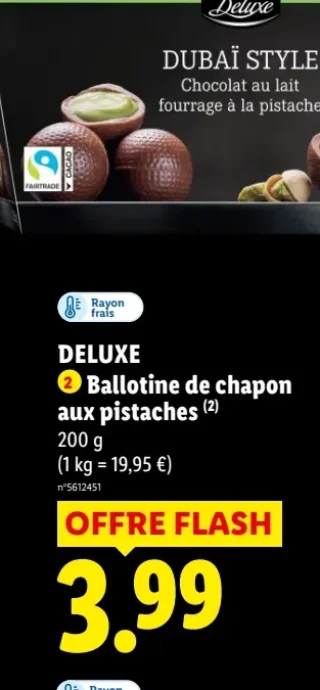Ballotine de chapon aux pistaches Deluxe