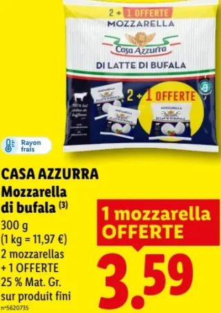 Mozzarella di bufala Casa Azzurra