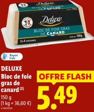 DELUXE Bloc de foie gras de canard