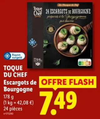 TOQUE DU CHEF Escargots de Bourgogne