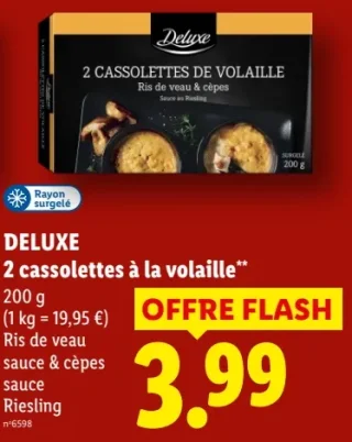 DELUXE 2 cassolettes à la volaille