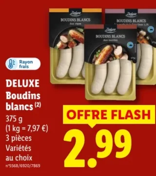 DELUXE Boudins blancs