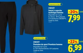 Pantalon de sport Premium homme CRIVIT