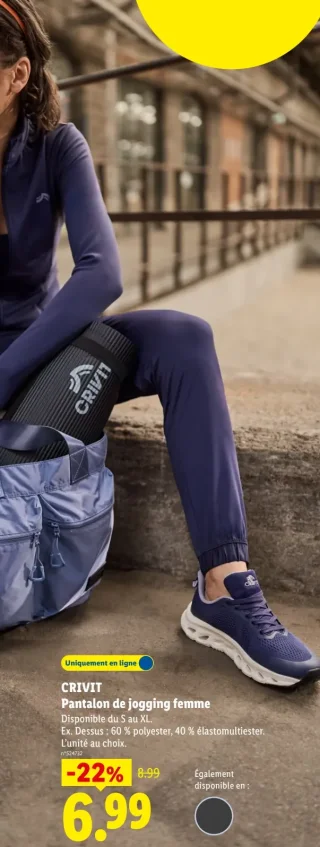CRIVIT Pantalon de jogging femme