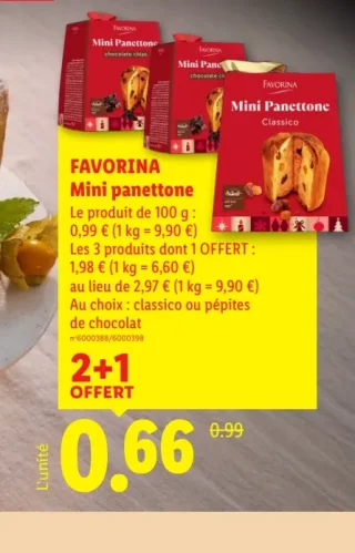 FAVORINA Mini panettone