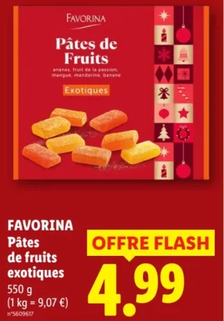 FAVORINA Pâtes de fruits exotiques