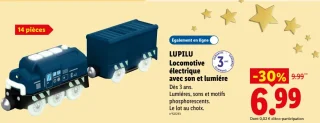 LUPILU Locomotive électrique avec son et lumière
