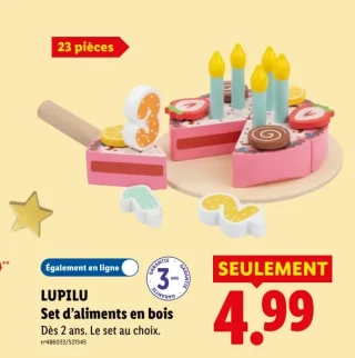 Set d'aliments en bois Lupilu