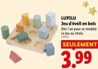 LUPILU Jeu d'éveil en bois