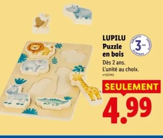 LUPILU Puzzle en bois