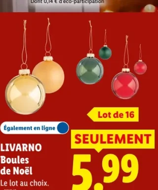 LIVARNO Boules de Noël