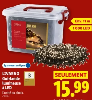 LIVARNO Guirlande lumineuse à LED