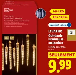 LIVARNO Guirlande lumineuse stalactites