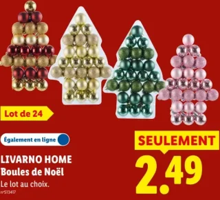 Boules de Noël Livarno Home