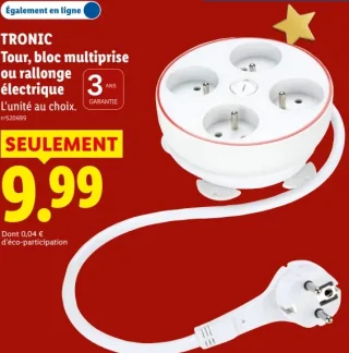 Tour, bloc multiprise ou rallonge électrique TRONIC