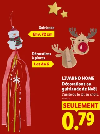 Décorations ou guirlande de Noël Livarno Home