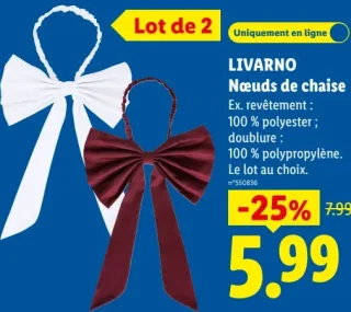 LIVARNO Nœuds de chaise