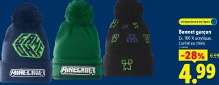 Bonnet garçon Minecraft