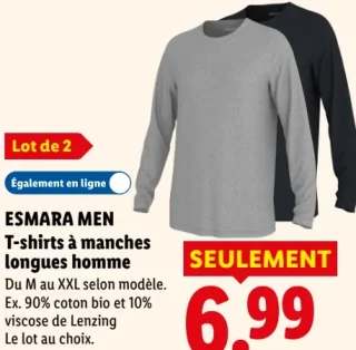 T-shirts à manches longues homme ESMARA MEN