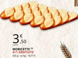 Moricette 4+1 gratuite
