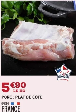 PORC : PLAT DE CÔTE