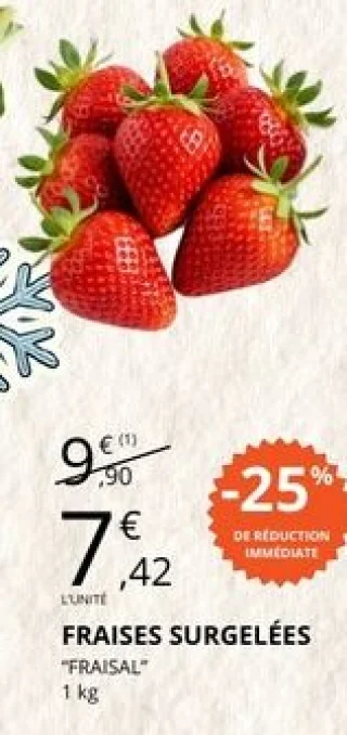 Fraises surgelées Fraisal