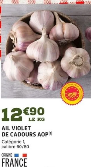 Ail violet de Cadours AOP