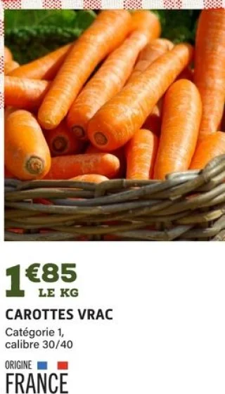 Carottes vrac