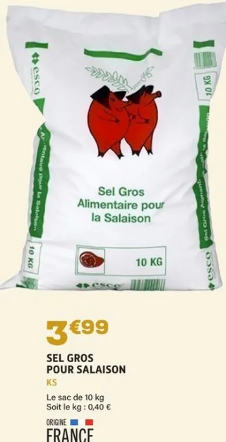 Sel gros alimentaire pour la salaison KS