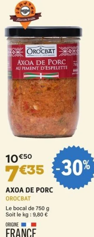 Axoa de porc Orocbat