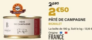 Pâté de campagne Bignalet