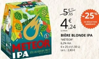 Bière blonde IPA Météor