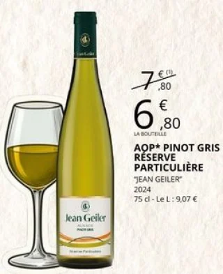 AOP Pinot Gris Réserve Particulière Jean Geiler 2024 75 cl