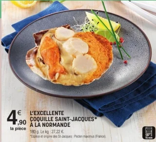 Coquille Saint-Jacques à la normande L'Excellente