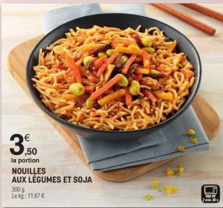 Nouilles aux légumes et soja