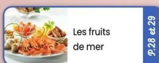 Les fruits de mer