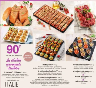 La sélection gourmande dînatoire - Pour 15 personnes