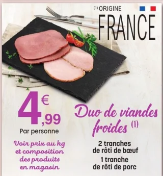 Duo de viandes froides