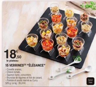 15 verrines "Élégance"