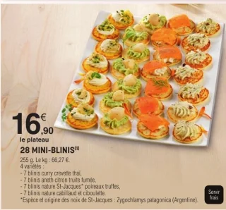 28 mini-blinis