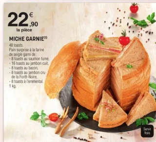 Miche garnie