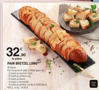 Pain bretzel long