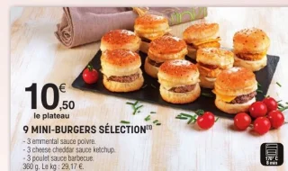 9 Mini-Burgers Sélection